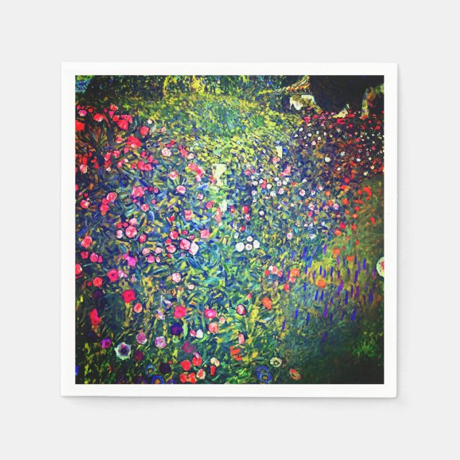Gustav Klimt Italienska Garden Pappersservett (Framsidan)