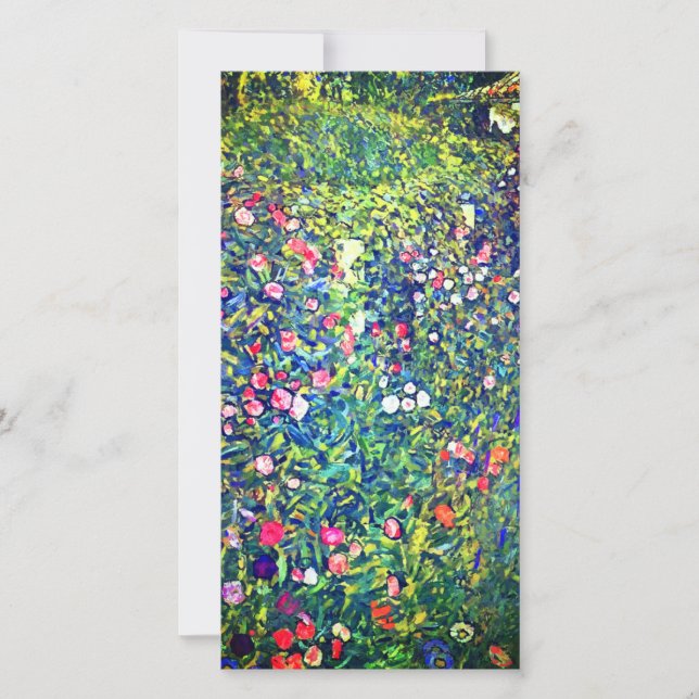 Gustav Klimt Italienskt Garden Card (Framsida)