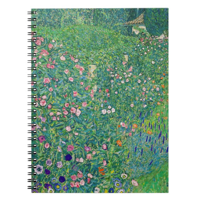 Gustav Klimt - Italienskt trädgårdslandskap Anteckningsbok (Framsidan)