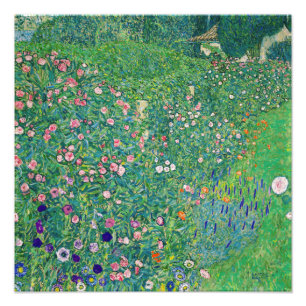 Gustav Klimt - Italienskt trädgårdslandskap Fototryck