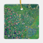 Gustav Klimt - Italienskt trädgårdslandskap Julgransprydnad Keramik<br><div class="desc">Italienska trädgårdslandskapet/det italienska trädgårdslandskapet - Gustav Klimt,  Oil on Canvas,  1913</div>