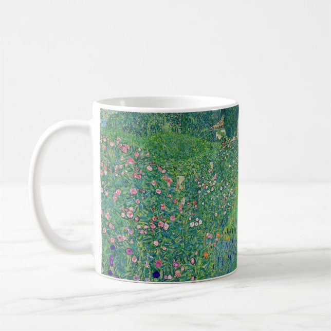 Gustav Klimt - Italienskt trädgårdslandskap Kaffemugg (Vänster)