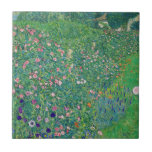 Gustav Klimt - Italienskt trädgårdslandskap Kakelplatta<br><div class="desc">Italienska trädgårdslandskapet/det italienska trädgårdslandskapet - Gustav Klimt,  Oil on Canvas,  1913</div>