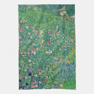 Gustav Klimt - Italienskt trädgårdslandskap Kökshandduk