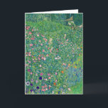 Gustav Klimt - Italienskt trädgårdslandskap Kort<br><div class="desc">Italienska trädgårdslandskapet/det italienska trädgårdslandskapet - Gustav Klimt,  Oil on Canvas,  1913</div>