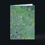 Gustav Klimt - Italienskt trädgårdslandskap Kort<br><div class="desc">Italienska trädgårdslandskapet/det italienska trädgårdslandskapet - Gustav Klimt,  Oil on Canvas,  1913</div>