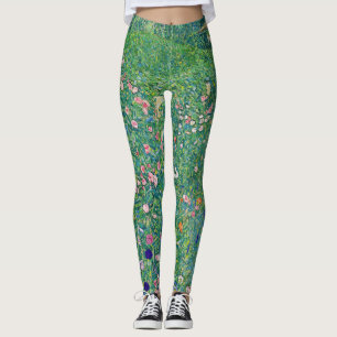 Gustav Klimt - Italienskt trädgårdslandskap Leggings