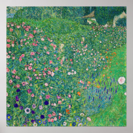 Gustav Klimt - Italienskt trädgårdslandskap Poster