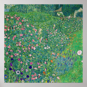 Gustav Klimt - Italienskt trädgårdslandskap Poster