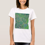 Gustav Klimt - Italienskt trädgårdslandskap T Shirt<br><div class="desc">Italienska trädgårdslandskapet/det italienska trädgårdslandskapet - Gustav Klimt,  Oil on Canvas,  1913</div>
