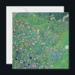 Gustav Klimt - Italienskt trädgårdslandskap Tack Kort<br><div class="desc">Italienska trädgårdslandskapet/det italienska trädgårdslandskapet - Gustav Klimt,  Oil on Canvas,  1913</div>
