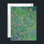 Gustav Klimt - Italienskt trädgårdslandskap Vykort<br><div class="desc">Italienska trädgårdslandskapet/det italienska trädgårdslandskapet - Gustav Klimt,  Oil on Canvas,  1913</div>