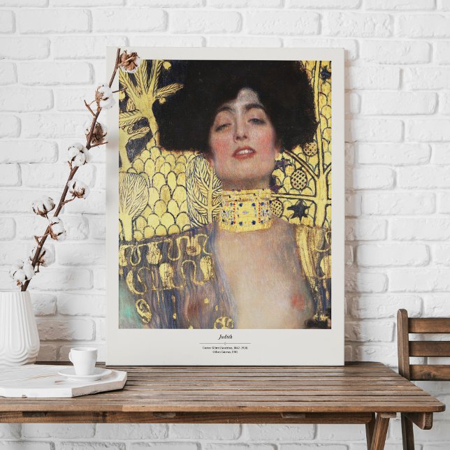 Gustav Klimt Judith Art Exhibition Skriv ut Canvastryck (Skapare uppladdad)