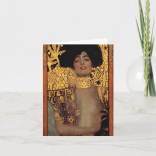 Gustav Klimt Judith noterar kortet Kort