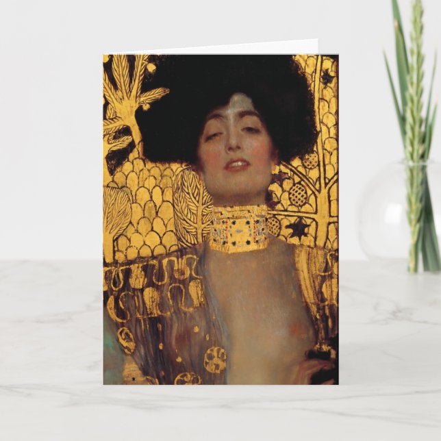Gustav Klimt Judith och Holofernes chef Kort (Framsida)