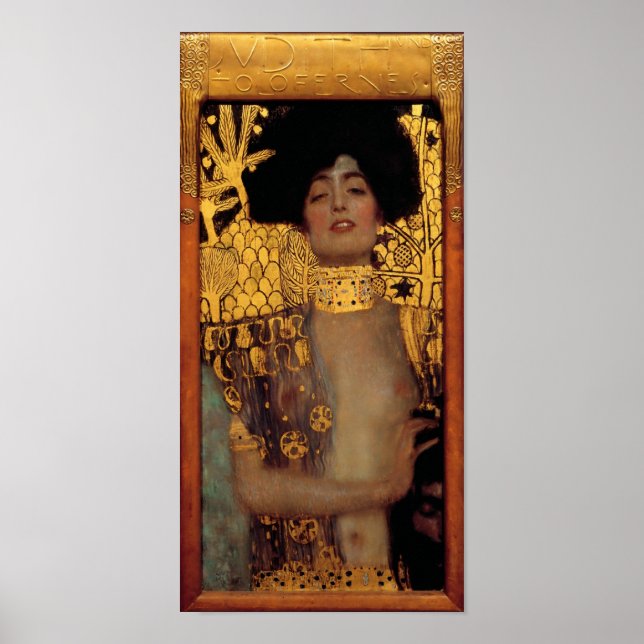 Gustav Klimt Judith och Holofernes chef Poster (Framsidan)