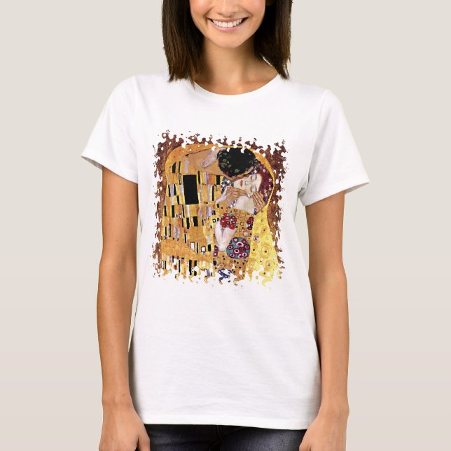 Gustav Klimt - Kismen - Vintage Art nouveau T Shirt (Framsida)