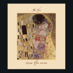 Gustav Klimt Kiss 1907-08 Poster Skriv ut<br><div class="desc">Kissen (original Der Kuss) målades av Gustav Klimt under hans "gyllene period" och är förmodligen hans mest berömd arbete. Det skildrar ett par, i olika skuggor av guld och symboler, som delar en kyss mot en brons bakgrund. Den obestämda bakgrunden från guld visar på den tidlöshet och det samspel som...</div>