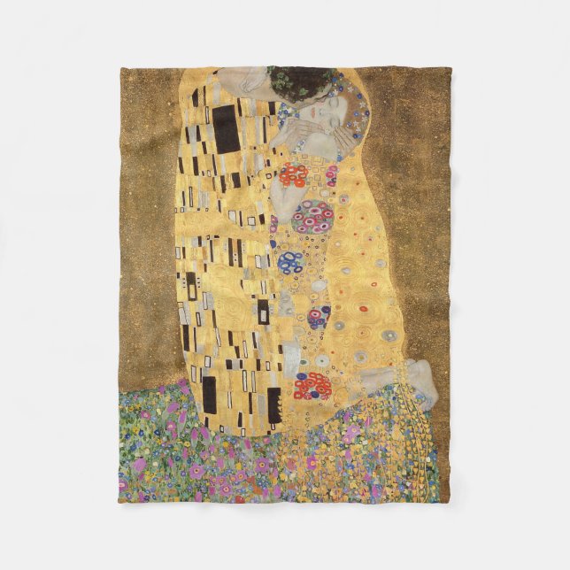 Gustav Klimt | Kiss, 1907-2008 Fleecefilt (Framsidan)