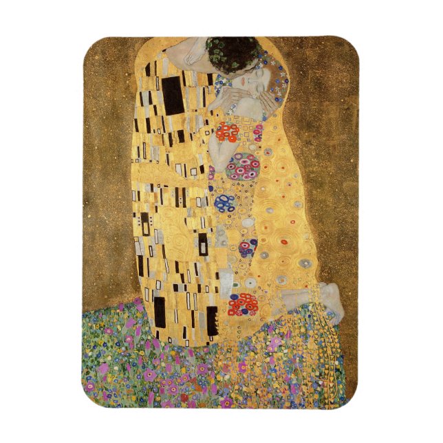 Gustav Klimt | Kiss, 1907-2008 Magnet (Vertikal)