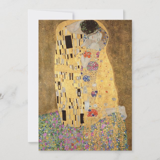 Gustav Klimt | Kiss, 1907-2008 Tack Kort (Framsida)