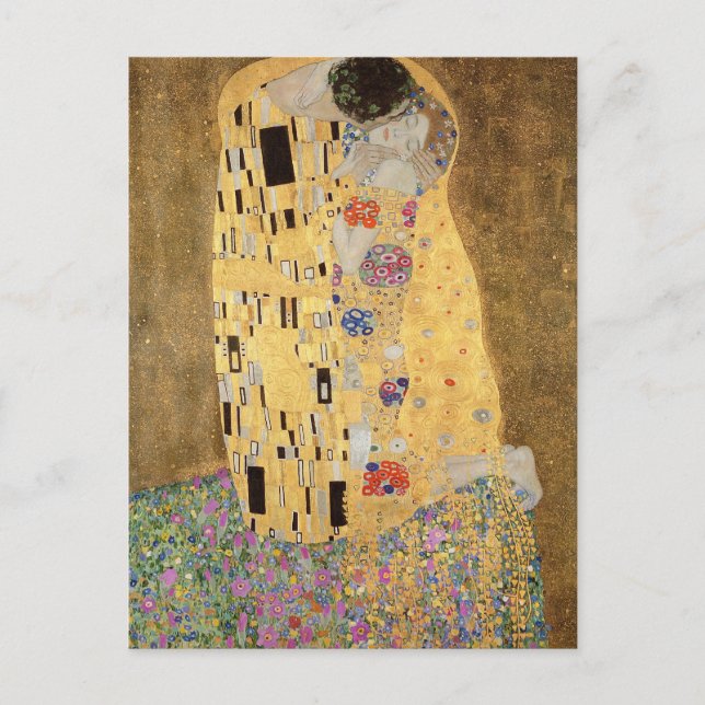 Gustav Klimt | Kiss, 1907-2008 Vykort (Framsida)