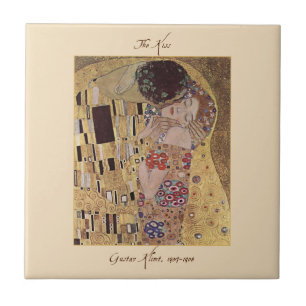 Gustav Klimt, Kiss Ceramic Tile Kakelplatta