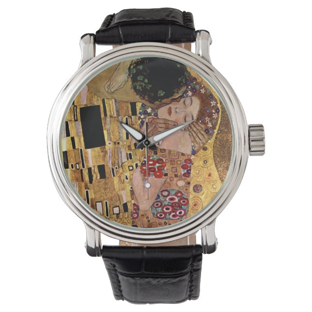 Gustav Klimt: Kiss (detaljer) Armbandsur (Framsida)