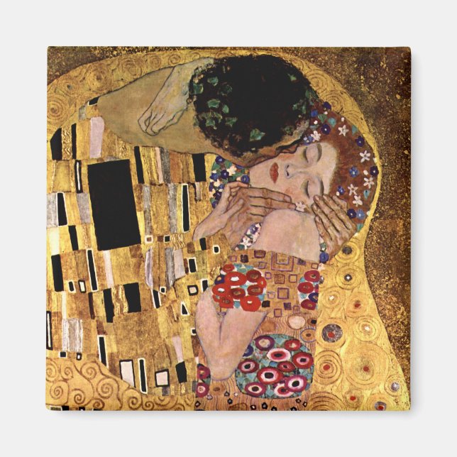 Gustav Klimt: Kiss (detaljer) Magnet (Framsidan)
