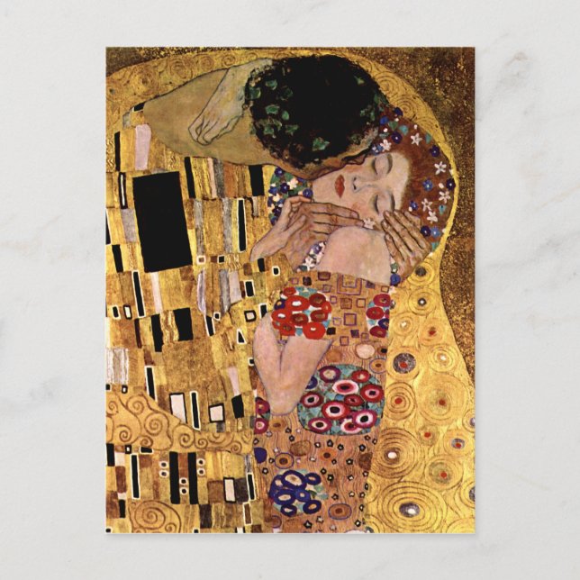 Gustav Klimt: Kiss (detaljer) Vykort (Framsida)