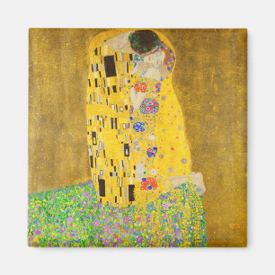 Gustav Klimt, Kiss Fine Art Magnet