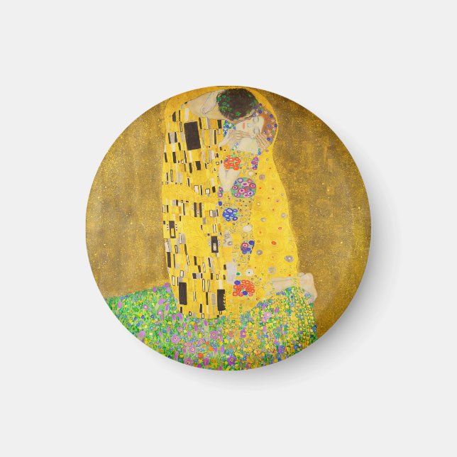 Gustav Klimt, Kiss Fine Art Magnet (Framsidan)