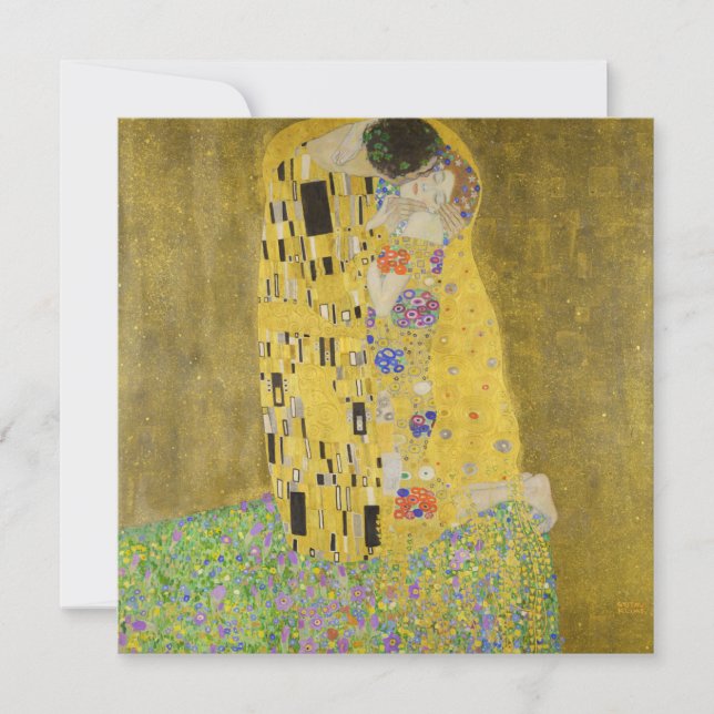 Gustav Klimt - Kiss Inbjudningar (Framsida)