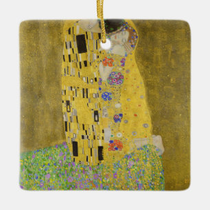 Gustav Klimt - Kiss Julgransprydnad Keramik