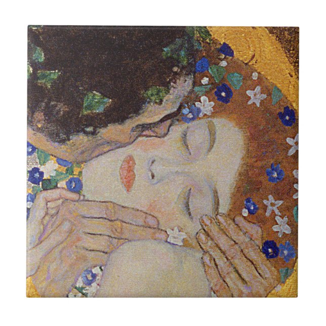Gustav Klimt - Kiss Kakelplatta (Framsidan)