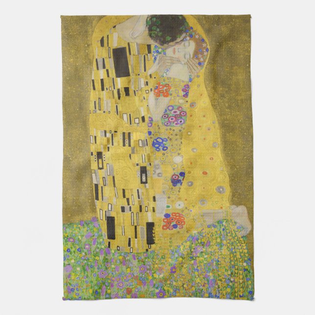 Gustav Klimt - Kiss Kökshandduk (Vertikal)