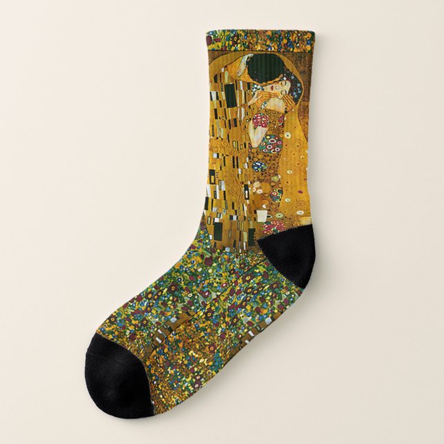 Gustav Klimt,Kiss, konsthandling Strumpor (Vänster utanför)