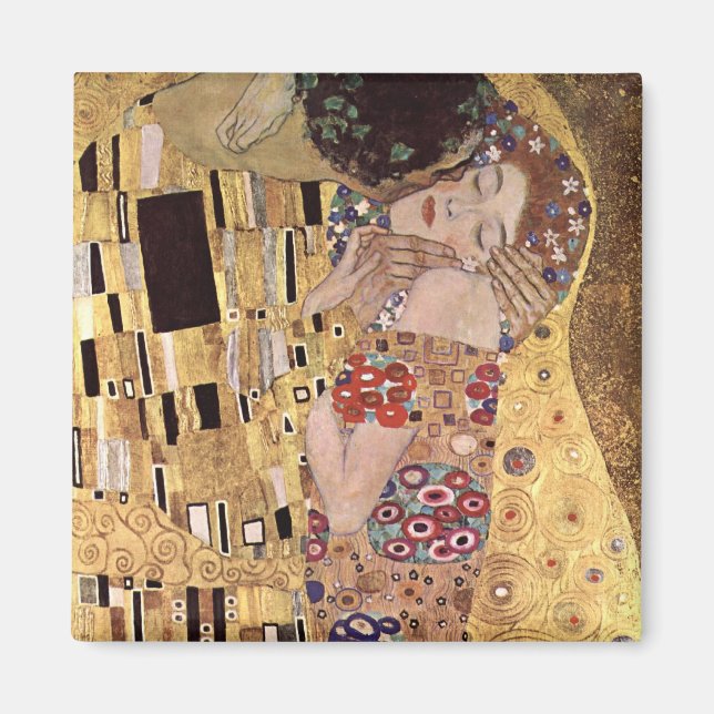 Gustav Klimt ~ Kiss Magnet (Framsidan)