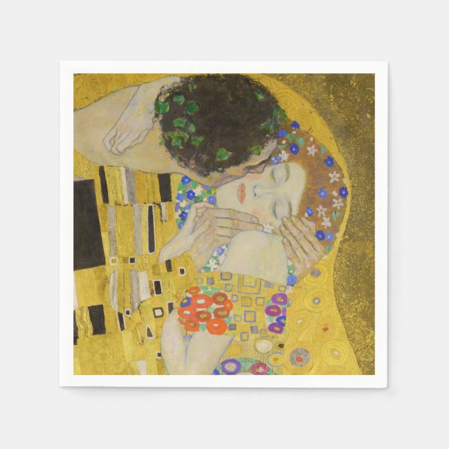Gustav Klimt - Kiss Pappersservett (Framsidan)