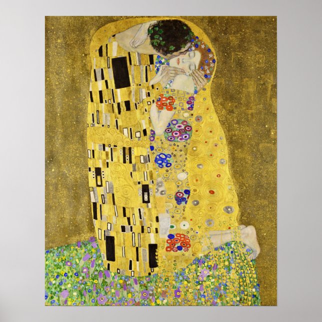 Gustav Klimt - Kiss Poster (Framsidan)