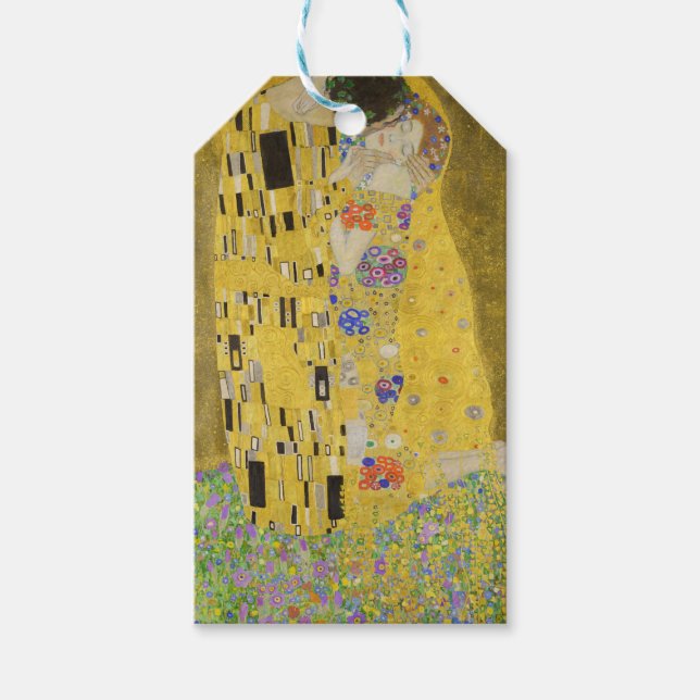 Gustav Klimt - Kiss Presentetikett (Framsidan)