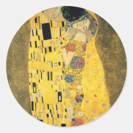 GUSTAV KLIMT ’KISS’ ROUND ENVELOPE SEAL RUNT KLISTERMÄRKE