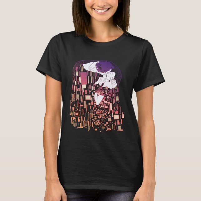 Gustav Klimt Kiss T Shirt (Framsida)