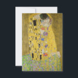 Gustav Klimt - Kiss Tack Kort<br><div class="desc">The Kiss/Der Kuss - Gustav Klimt 1907-1908</div>