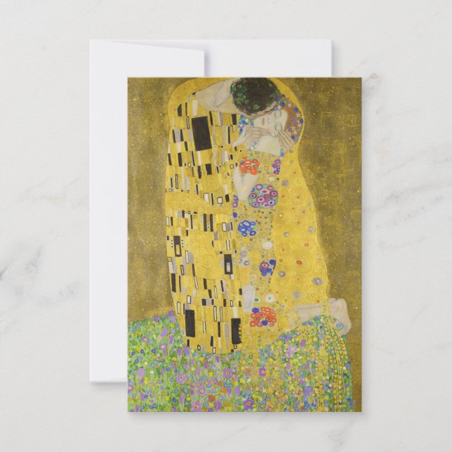 Gustav Klimt - Kiss Tack Kort (Framsida)