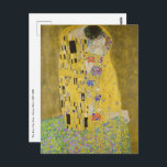 Gustav Klimt - Kiss Vykort<br><div class="desc">The Kiss/Der Kuss - Gustav Klimt 1907-1908</div>
