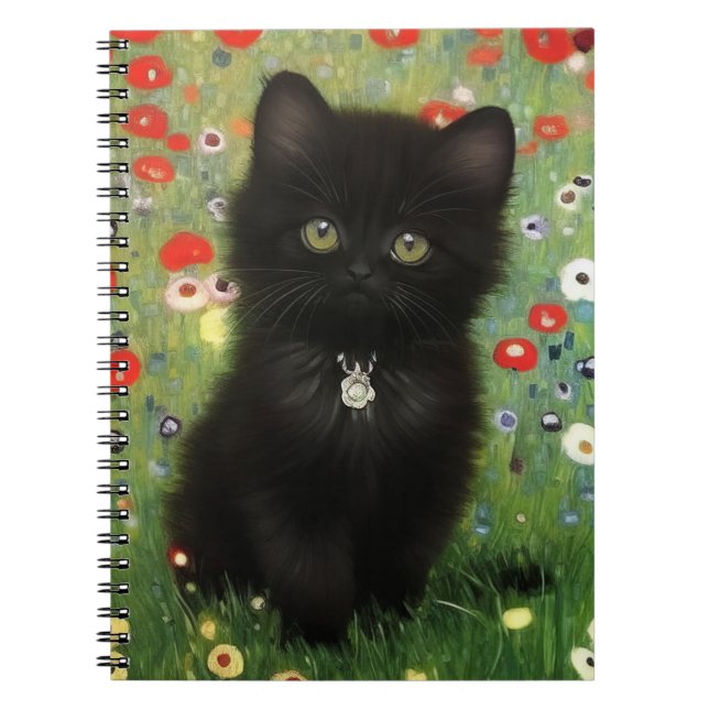 Gustav Klimt Kitten Anteckningsbok (Framsidan)