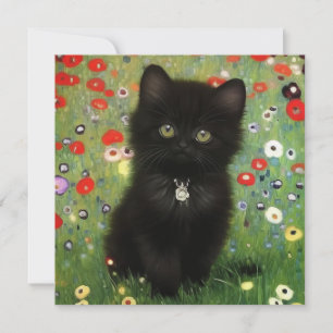 Gustav Klimt Kitten Inbjudningar