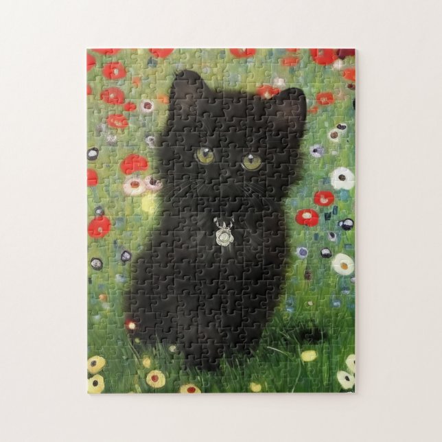 Gustav Klimt Kitten Pussel (Vertikal)