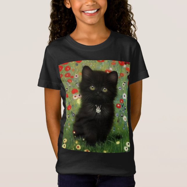 Gustav Klimt Kitten T Shirt (Framsida)